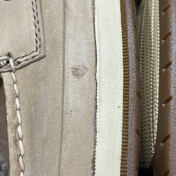 Sperry Boat Shoe Men's Gold 2 Eye Greige 10.5M 0219491 Top Siders (READ) - Picture 8 of 11